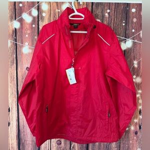 Core 365 by North End Men's Vibrant Red Windbreaker